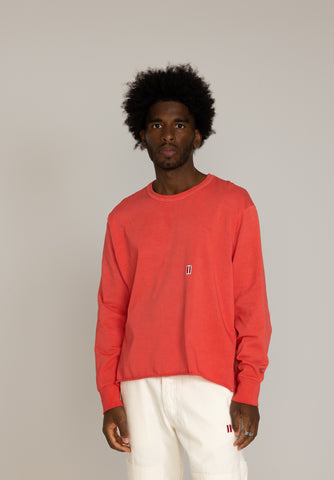WASHED RED 'HOUSE' LONG SLEEVE